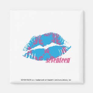 Damask Magenta-Aqua Magnet