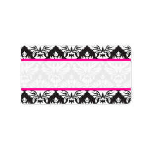 Damask Mailing Labels für Hochzeitsgäste Adressaufkleber