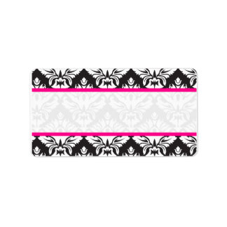 Damask Mailing Labels für Hochzeitsgäste Adressaufkleber
