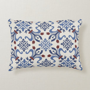 Damask Majolica Tile Design Dekokissen