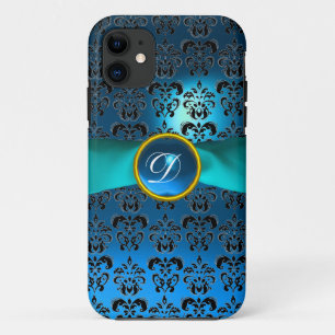 DAMASK MIRLY MONOGRAMM Blue Band Case-Mate iPhone Hülle