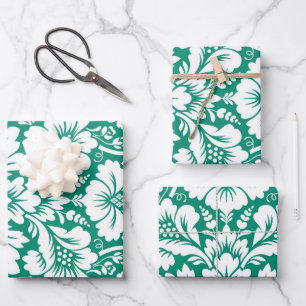 Damask Muster 10 Geschenkpapier Set