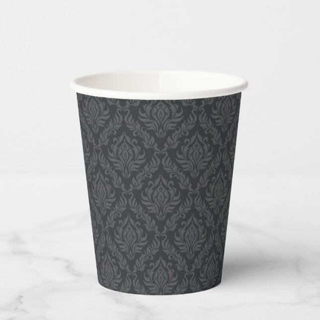 Damask Muster 6 Pappbecher (Links)