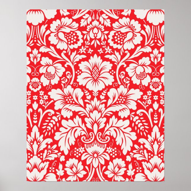 Damask Muster 6 Poster (Vorne)
