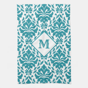 Damask Muster kundenspezifische monogramm Küchentü Geschirrtuch