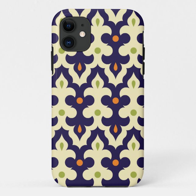 Damask paisley arabesque Tapete Muster Case-Mate iPhone Hülle (Rückseite)