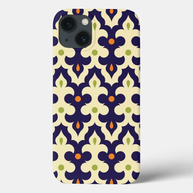 Damask paisley arabesque Tapete Muster Case-Mate iPhone Hülle (Rückseite)