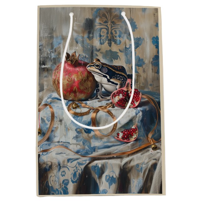 Damask - Papiertasche Mittlere Geschenktüte (Vorderseite)