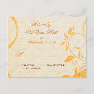 Damask Parisienne - Marmalade & Fall Gewürz-UAWG RSVP Karte