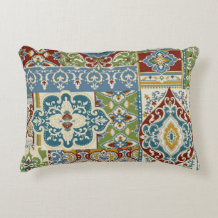 Damask Patchwork: Farbiges türkisches Vintag. Dekokissen