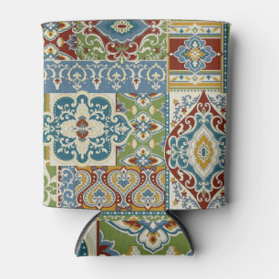 Damask Patchwork: Farbiges türkisches Vintag. Dosenkühler