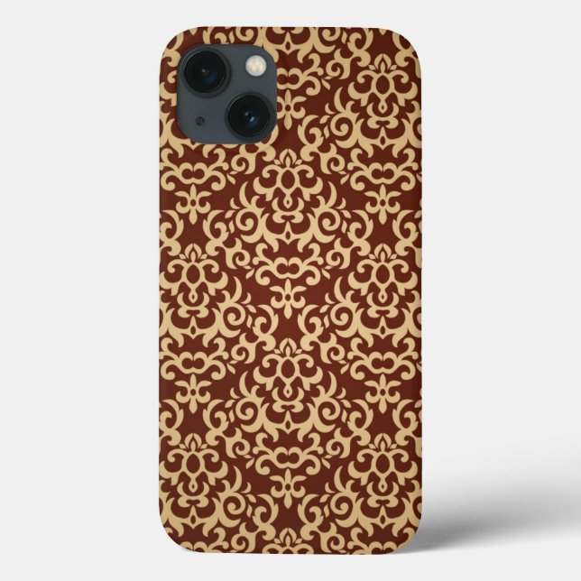 Damask Pattern Background Case-Mate iPhone Hülle (Rückseite)
