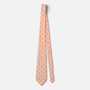 Damask - Peach on White Krawatte