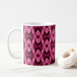 Damask Pink Hearts Kaffeetasse