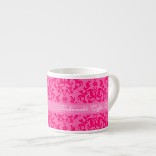 Damask rosa Modekaffee Diva Espresso Tasse