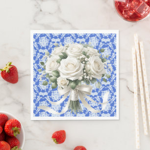 Damask Rose Napkins Serviette
