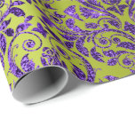 Damask Royal Lila Amethyst Violet Lime Green Geschenkpapier<br><div class="desc">Chic Floral Royal Wrapping Paper Kann eine schöne Dekoration für viele Veranstaltungen wie Hochzeit,  Jubiläum,  Geburtstag,  Abschluss,  neue Zuhause,  Unternehmen,  Brautparty etc FlorenzK Design</div>