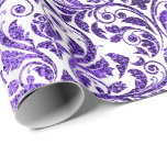 Damask Royal Lila Amethyst Violet Weißer Barock Geschenkpapier<br><div class="desc">Chic Floral Royal Wrapping Paper Kann eine schöne Dekoration für viele Veranstaltungen wie Hochzeit,  Jubiläum,  Geburtstag,  Abschluss,  neue Zuhause,  Unternehmen,  Brautparty etc FlorenzK Design</div>