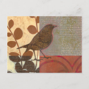 Damask Sperling Postkarte