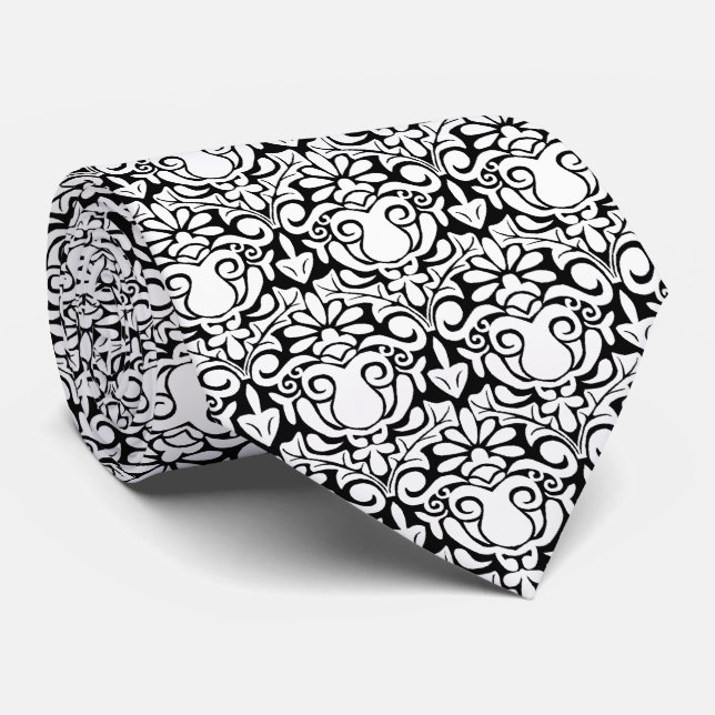Damask Style Krawatte (Gerollt)