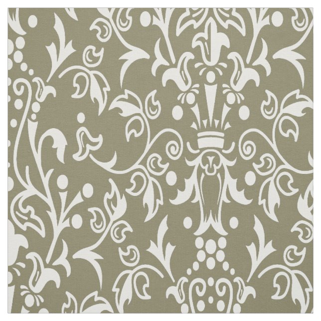 Damask Taupe Stoff (Muster)