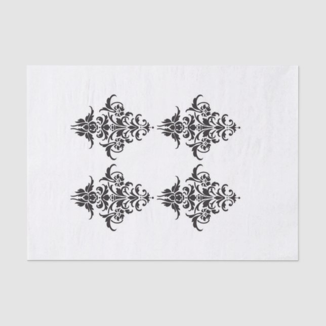 Damask Tissue Paper Seidenpapier (Vorderseite)