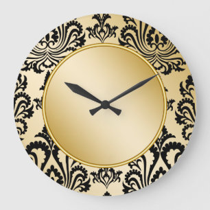 Damask Wall Clocks Große Wanduhr