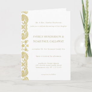 Damask Wedding Einladung Cream-Choose BackGround