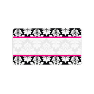 Damask Wedding Envelope Address Labels Adressaufkleber