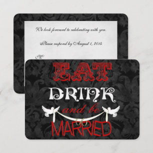Damask Wedding UAWG Einladung