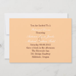 Damask Western Cowboy Hochzeit Probe Abendessen Einladung