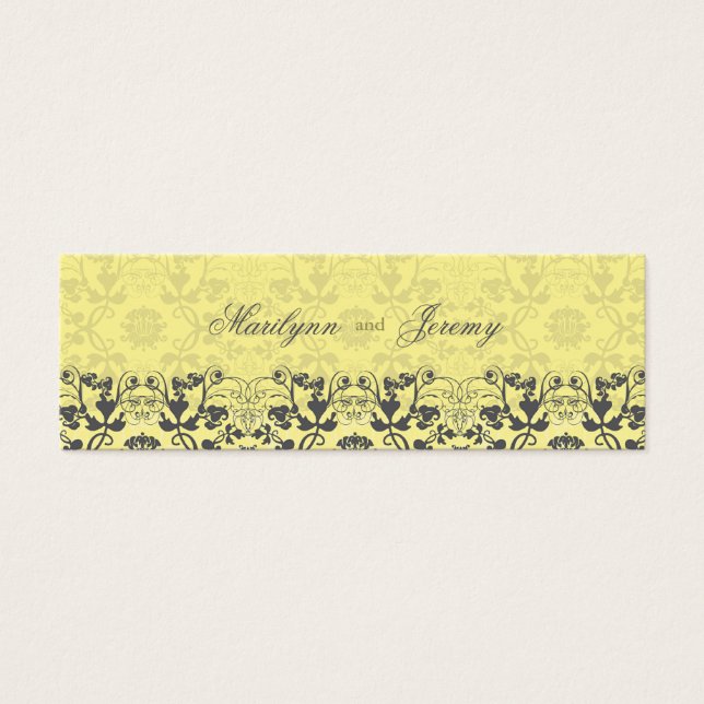 Damask Wirbel Lace Butter Danke, dass Sie das Gesc (Vorderseite)