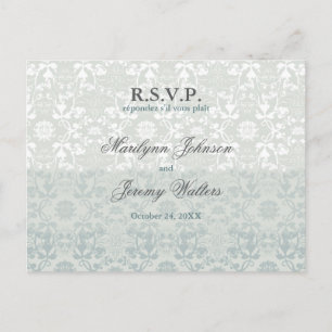 Damask Wirbel Lace Dream UAWG Wedding Postcard Einladungspostkarte