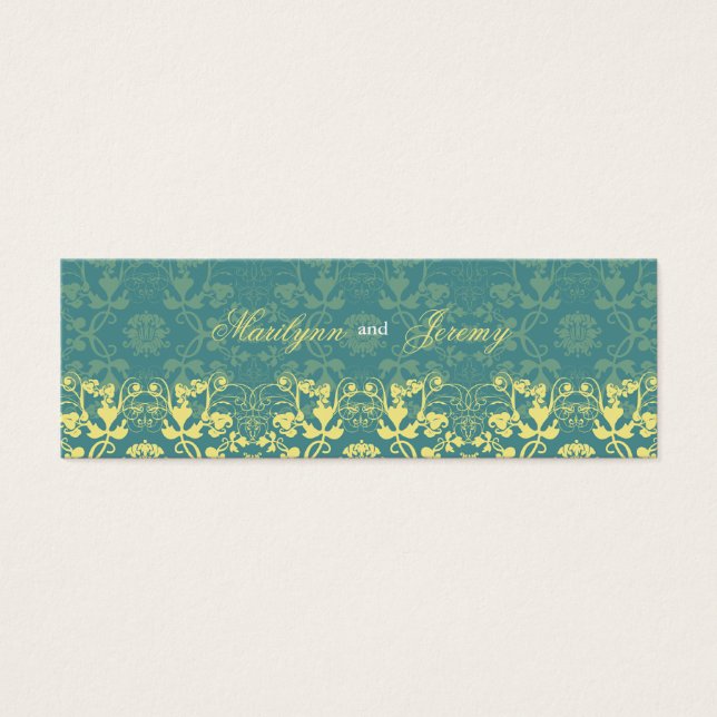 Damask Wirbel Lace Peacock Danke, dass Sie Tag (Vorderseite)