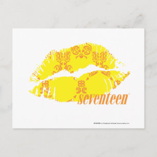 Damask Yellow-Orange Postkarte