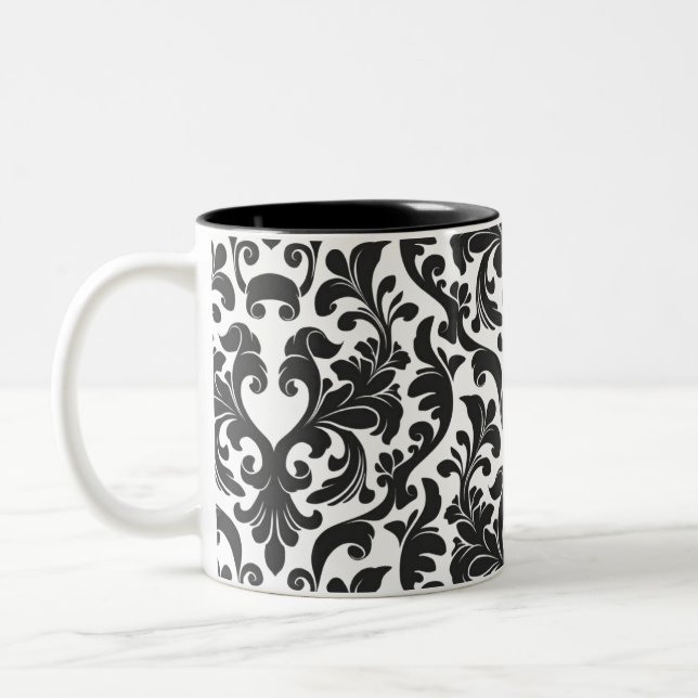 Damask Zweifarbige Tasse (Links)