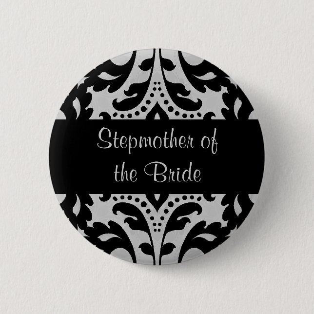 Damaske-Stiefmütterbraut Button (Vorderseite)