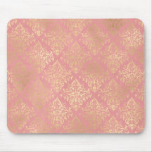 Damasken rosa und goldfarben elegant Vintag Viktor