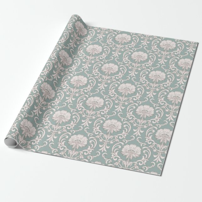 Damaskenmuster Geschenkpapier (Ungerollt)