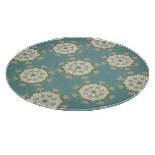 Damaskmuster mit abstrakten Elementen Schneidebrett