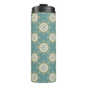 Damaskmuster mit abstrakten Elementen Thermosbecher