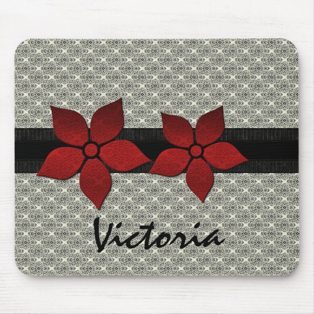 Damaskus-Blume Strickgrenzmousepad Mousepad (Vorne)