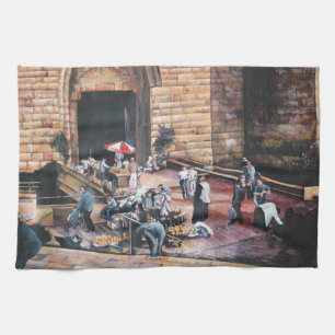 Damaskus Golden Gate, Altes Jerusalem Geschirrtuch