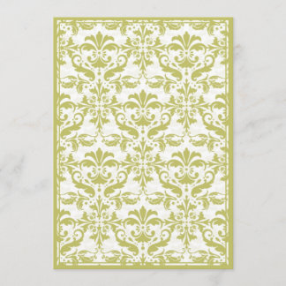 Damaskus mit Doppelrahmen (gelb) Einladung