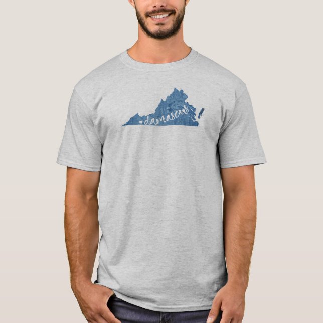 Damaskus, Virginia-Holzkörner T-Shirt (Vorderseite)