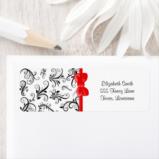 Damaskusmuster, französische Damaske, Schwarz und  (Insitu)