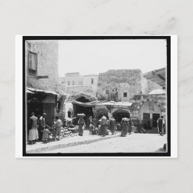 Damaskustor Postkarte (Vorderseite)