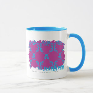 Damast Aqua-Lila 2 Tasse