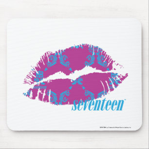 Damast Aqua-Lila Mousepad