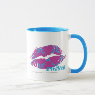 Damast Aqua-Lila Tasse